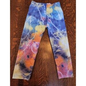 DORI CREATIONS Girls Size 8/10 Leggings Dance Capris Pastel Multicolor